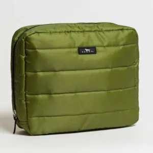 All-Inclusive Toiletry Bag - Green Puffer