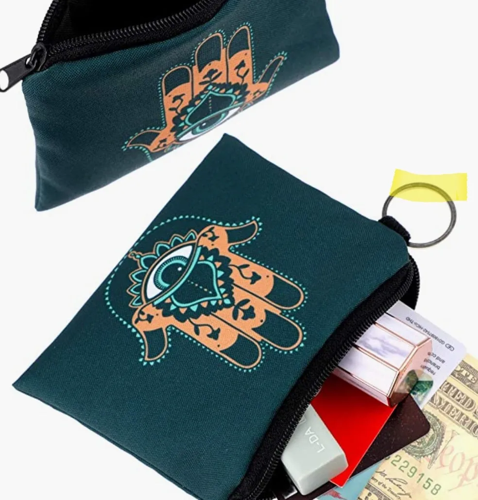 Evil Eye Boho Small Pouch / Coin Purse