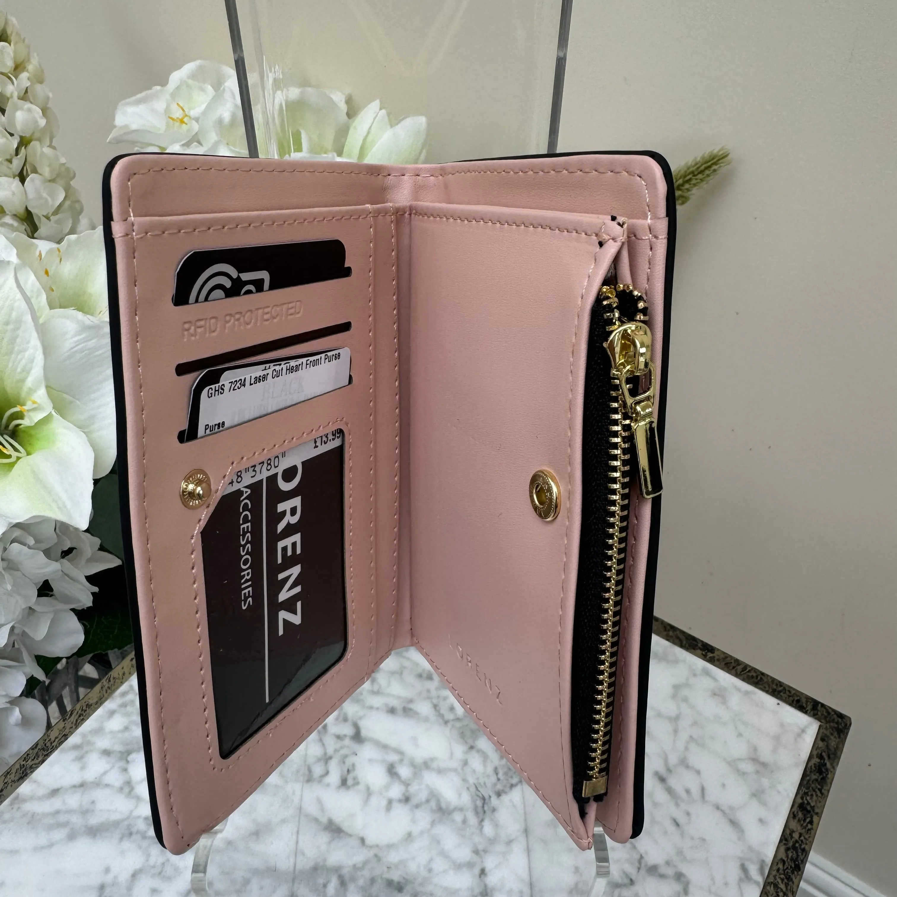 GHS 7234 Laser Cut Heart Front Purse