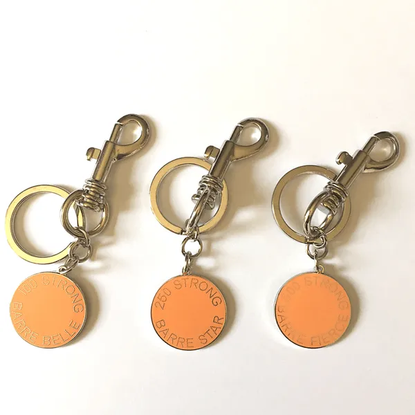 Milestone Barre Charm and Key Chain